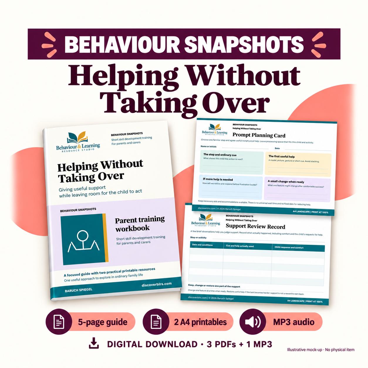 Behaviour Snapshots: Helping Without Taking Over product image